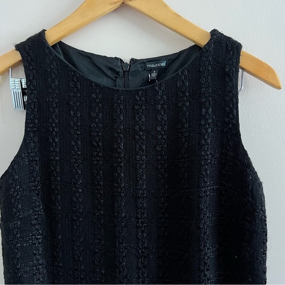 Maurices NWT Black Textured Dress | Size 5/6 - Picture 5 of 7